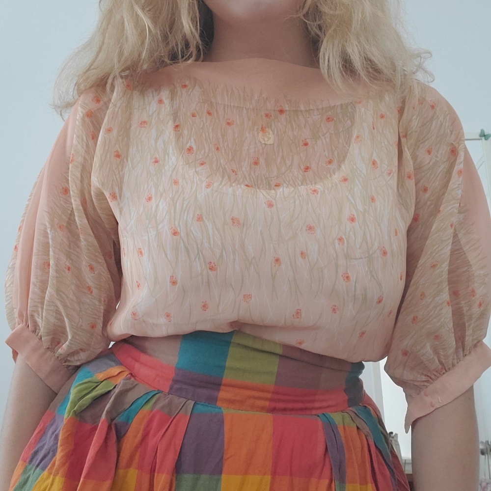 1970s Sheer Blouse